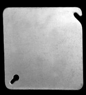 Tapa ciega cuadrada de acero pregalvanizado de 4″