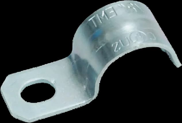 Abrazadera EMT de acero electrogalvanizado de un agujero