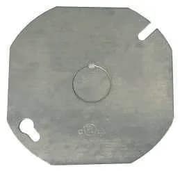 Tapa para caja octagonal de acero pregalvanizado